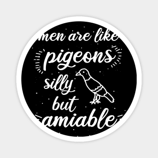 Men pigeon saying breeder carrier pigeon lover Magnet